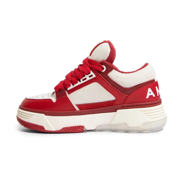 Multicolor Alabaster Red Leather Sneakers