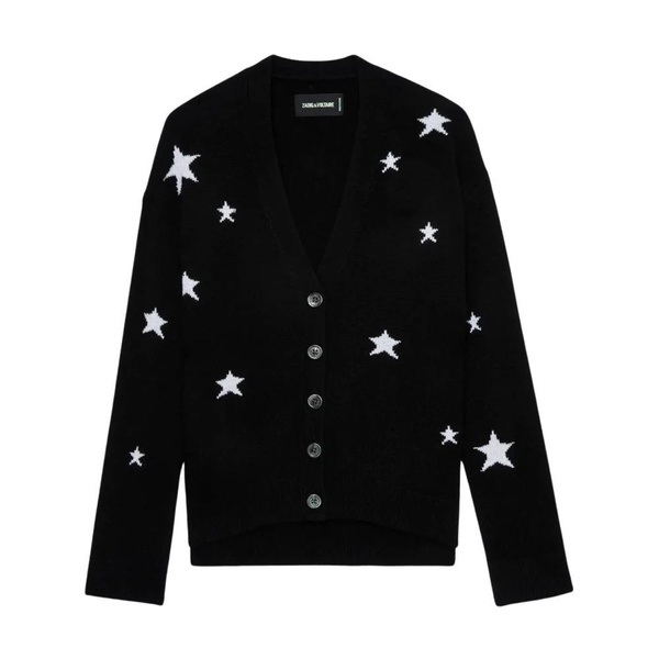 Black Cashmere Star Pattern Jacket