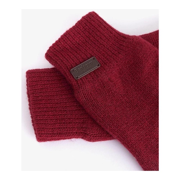 Soft Knit Gloves with Ribbed Cuffs