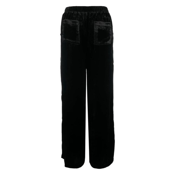 Black Velvet Straight Leg Trousers