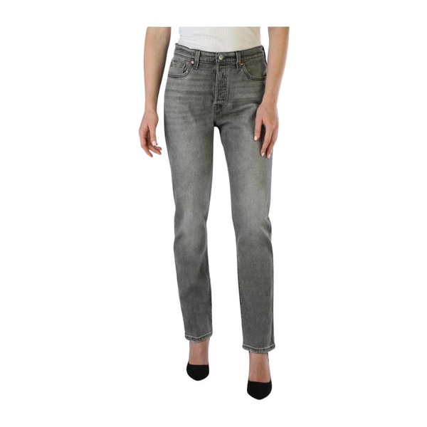 Womens Regular Fit Cotton Blend Jeans