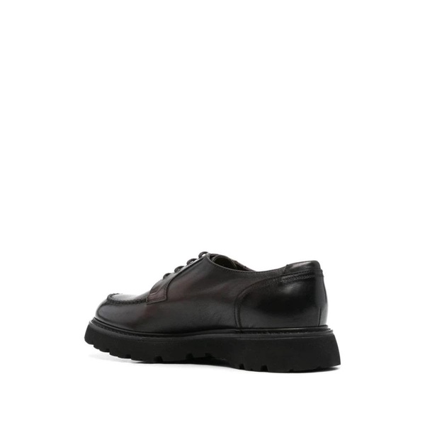 Brown Black Derby Lace Up Shoes