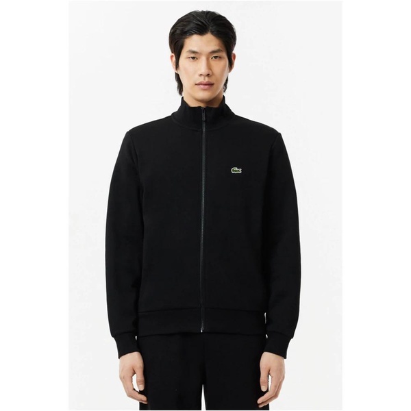 Embroidered logo zip sweatshirt - Black