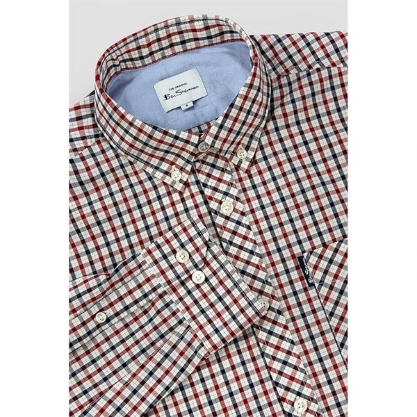 Gingham LS Signature Shirt Red