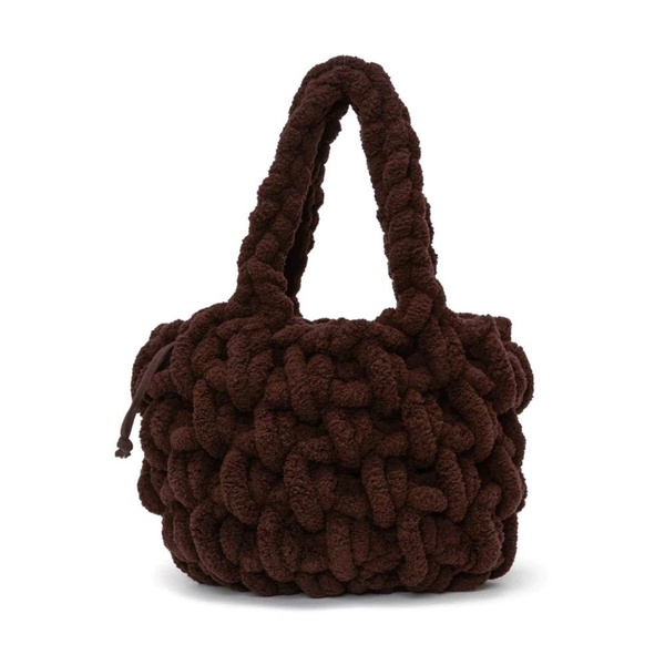 Chenille Interwoven Charm Bag