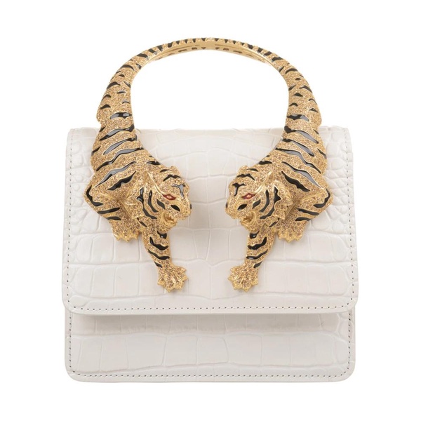 White Medium Roar Shoulder Bag