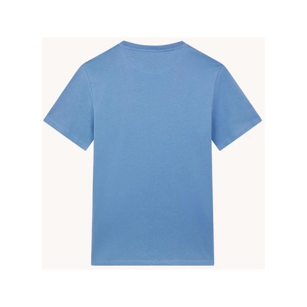 Blue Round Neck Logo T-Shirt