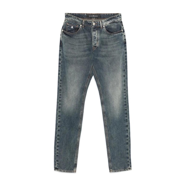 Blue Denim Jeans Straight Leg