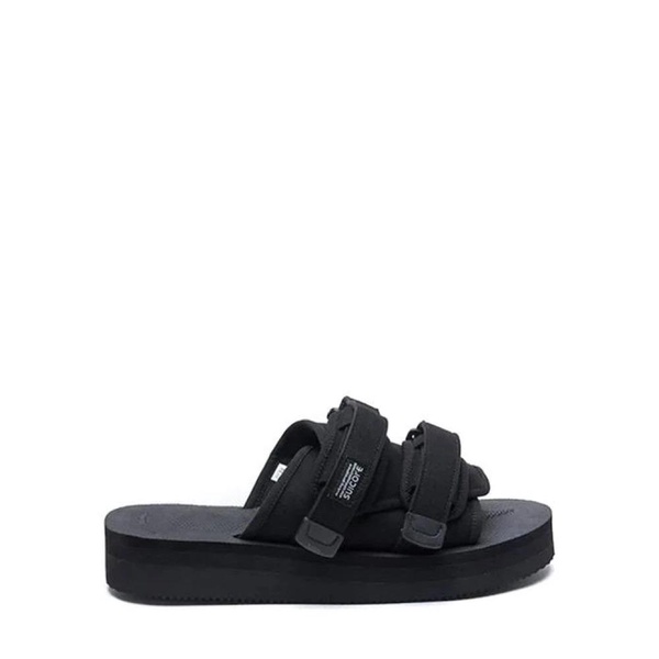 Black Moto Sandals Woman Polyester