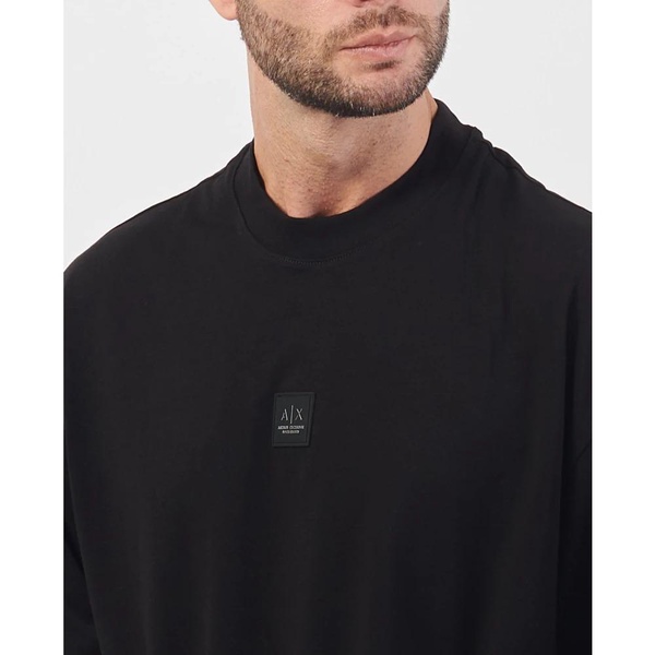 Black Jersey Cotton Logo T-shirt