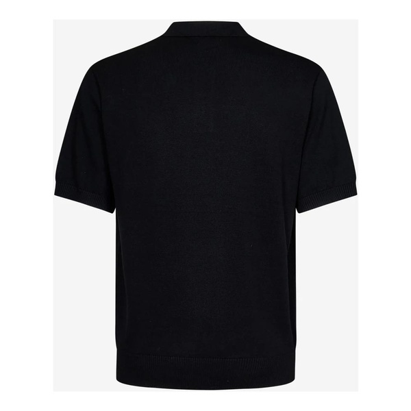 Black T-shirts and Polos with White Logo Embroidery