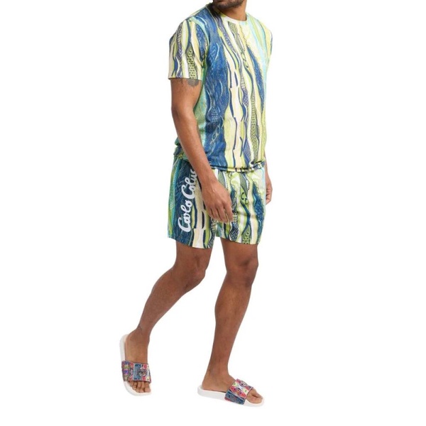 Mens Swim Shorts with Logo Print