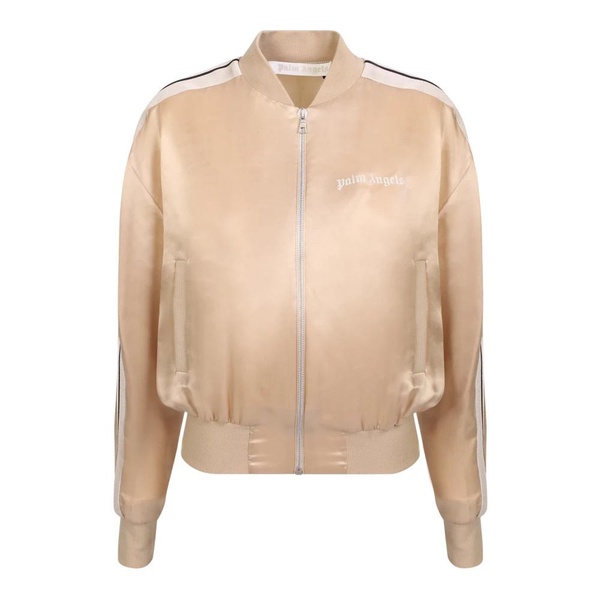 Luxury Sports Bomber Jacket with Stripe Detail