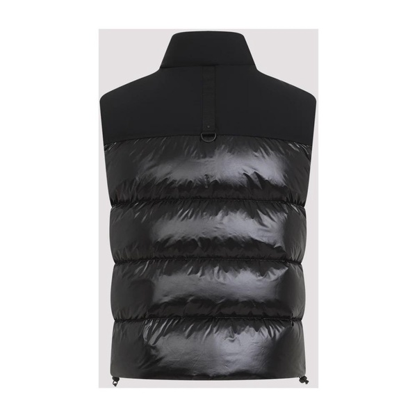 Black Quilted Sleeveless Vest