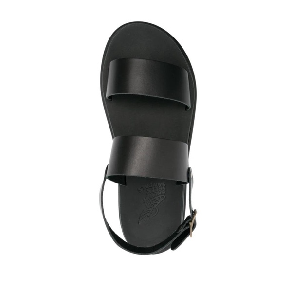 Timon Flat Black Sandals for Men