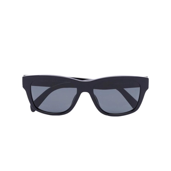 Black Logo-Print Sunglasses