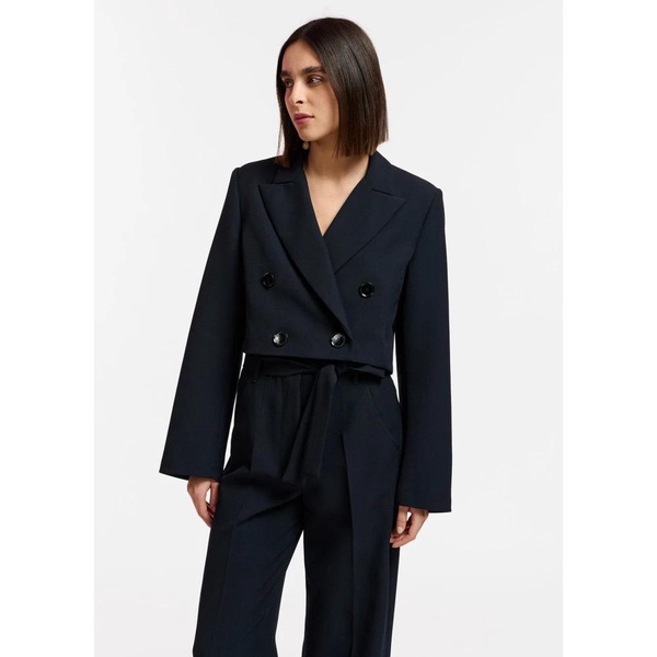 Black Emergency Blazer - Americana Cropped