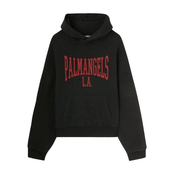 Black Hoodie with College Print