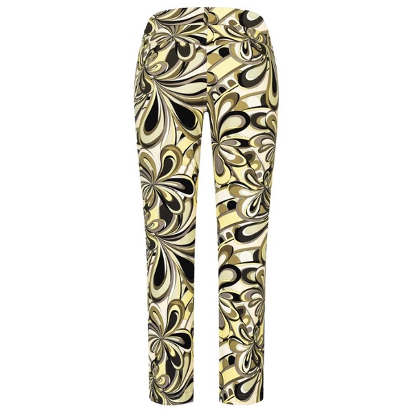 Geometric Print Flared Pants