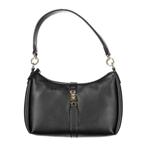 Black Women's Handbag with Zip Closure