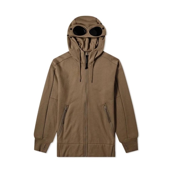 Diagonal Raised Fleece Goggle Hoodie