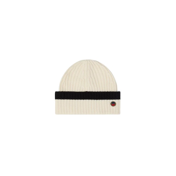 Malin Striped Beanie Ecru/Black