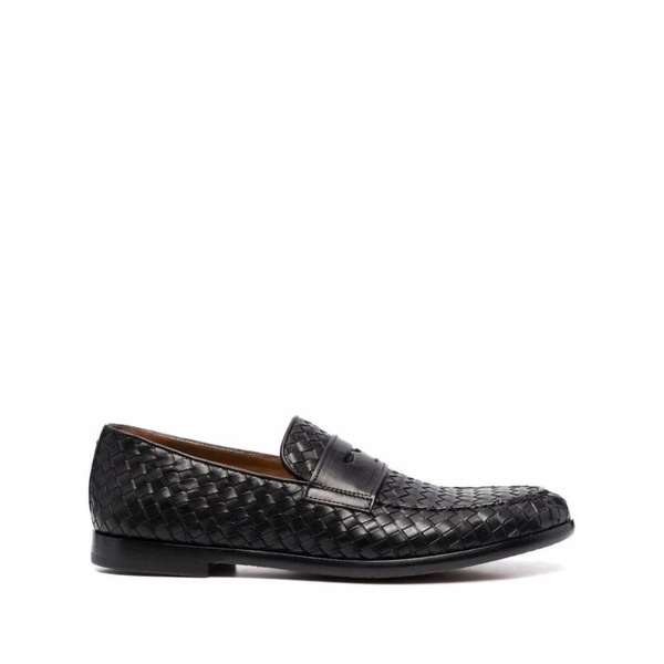 Penny Woven Leather Loafers