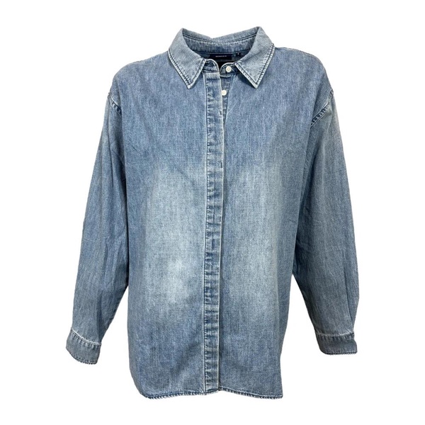 Chambray Button Shirt Light Blue