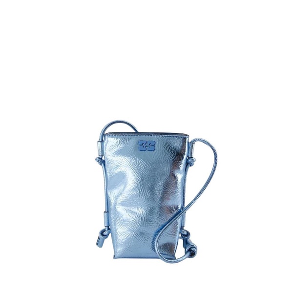 Blue Crossbody Bag Synthetic Leather