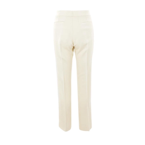 White Slim-Fit Trousers