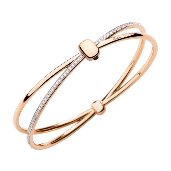 Rose Gold Diamond Bangle Together