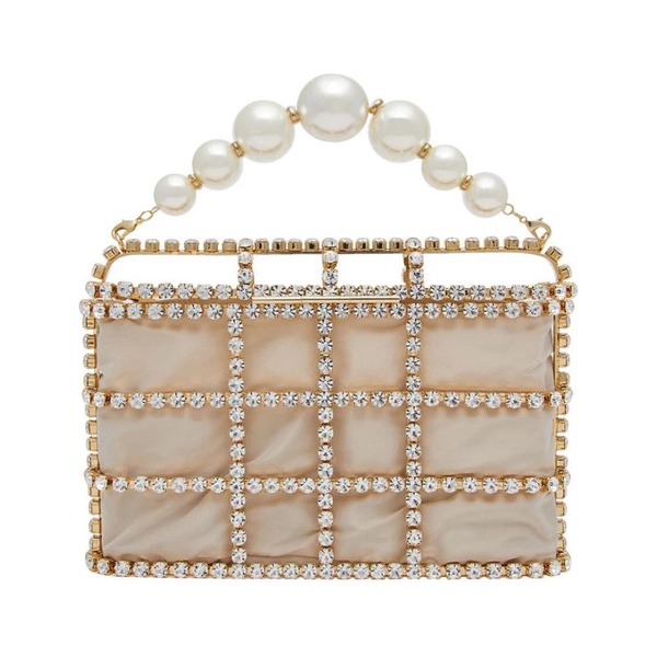 Handmade Crystal Clutch with Pearl Embellishments