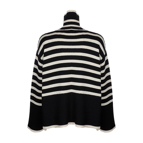 Signature Stripe Turtleneck Sweater