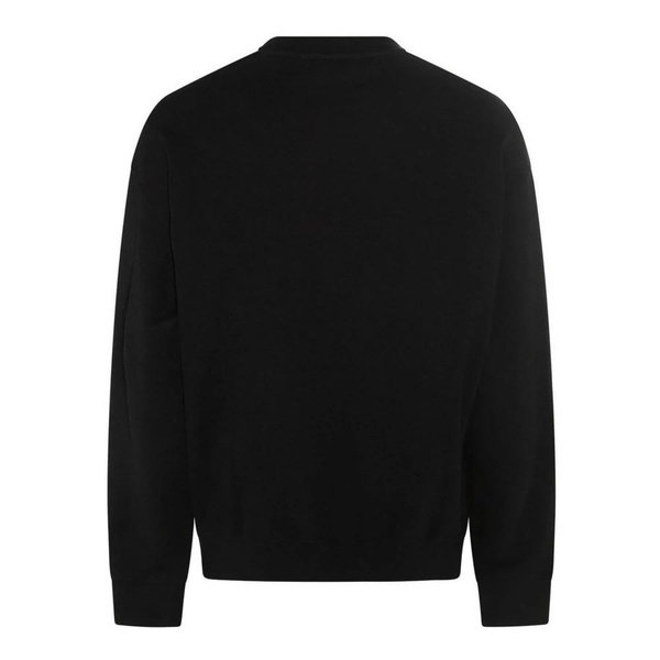 Black Cotton Logo Sweater