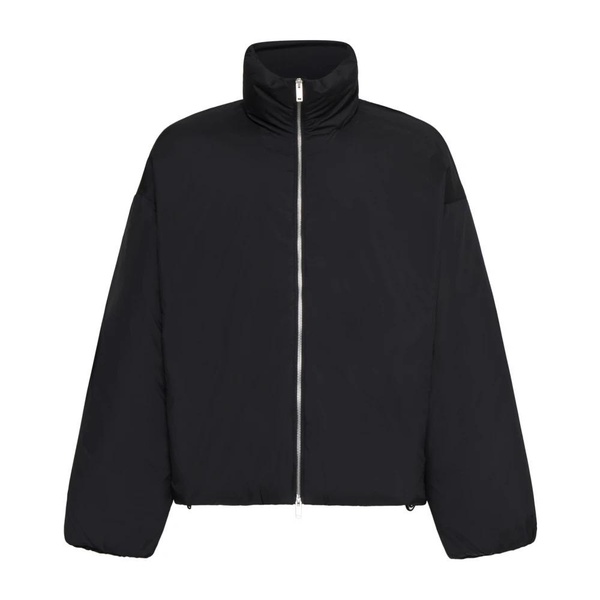 Black Injection Down Jacket Coat