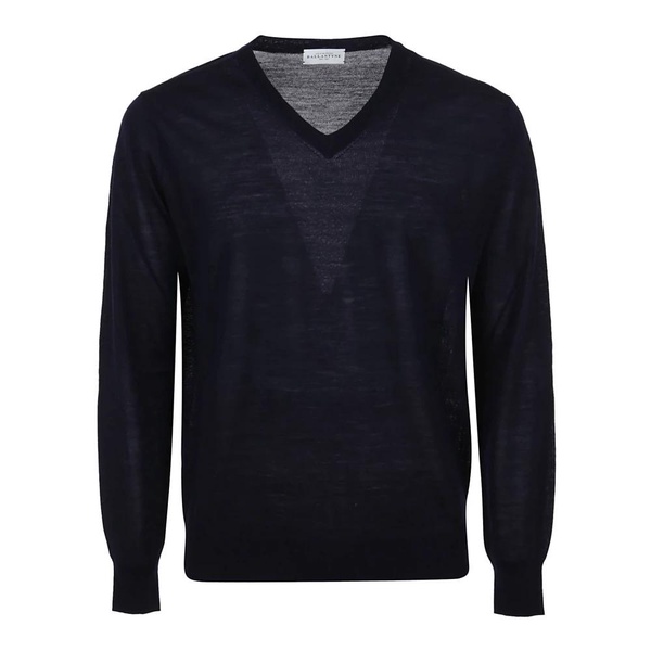 Navy V Neck Pullover Sweater