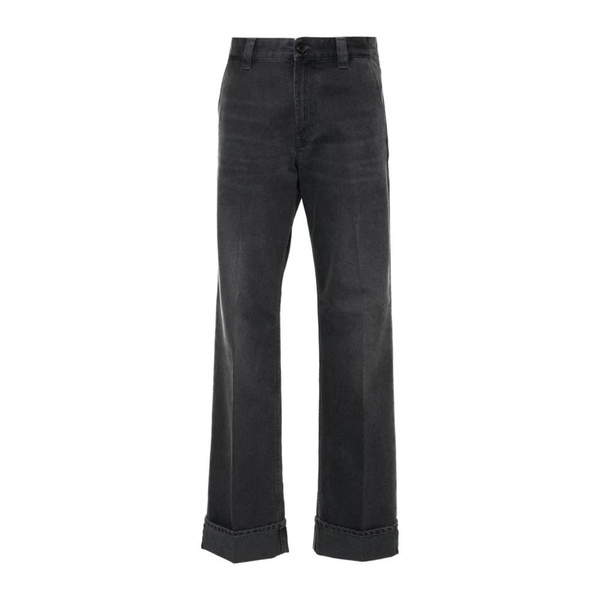 Grey Twill Weave Trousers