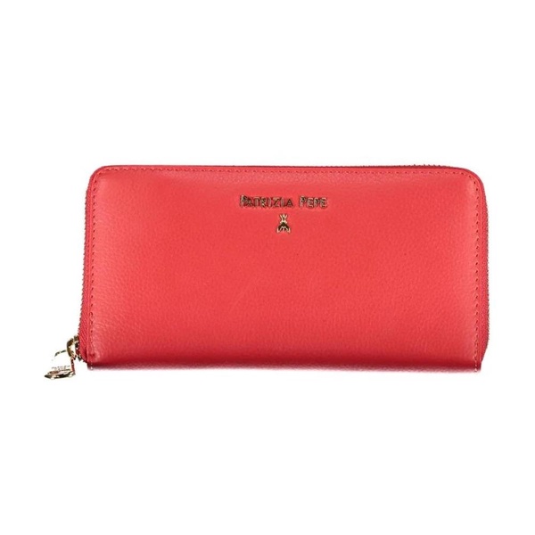 Pink Polyethylene Wallet with Multiple Compartments