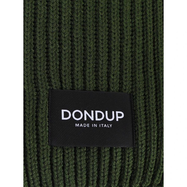 Green Knitted Logoed Scarf