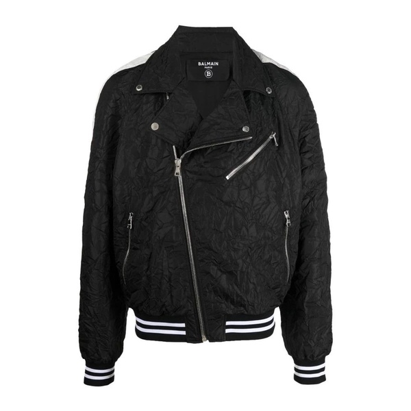 Casual Bomber Jacket with Ribbed Trims