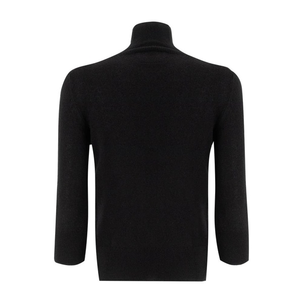 Wool High-Necked Jumper with Details