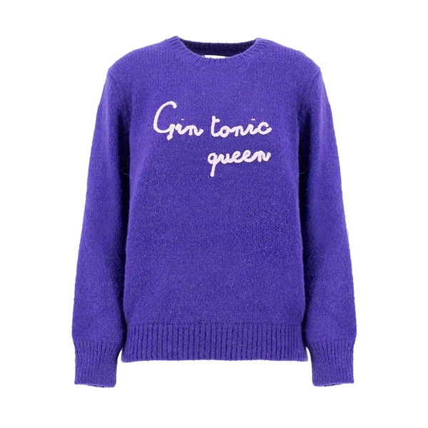 Soft Crew Neck Pullover with Embroidery