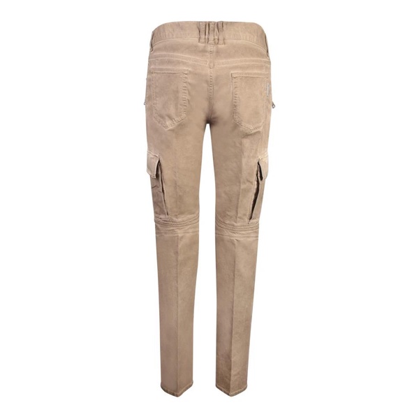 Brown Tapered Cargo Trousers