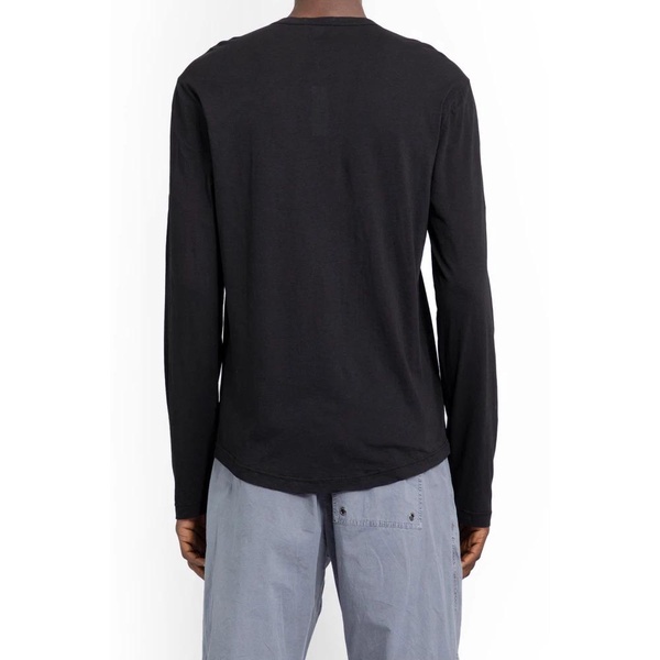 Black Crew Neck Long Sleeve Tee