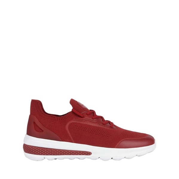 Red Casual Textile Sneakers for Men