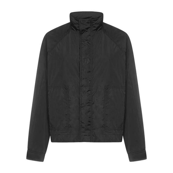 Black Jacket with Stand Collar