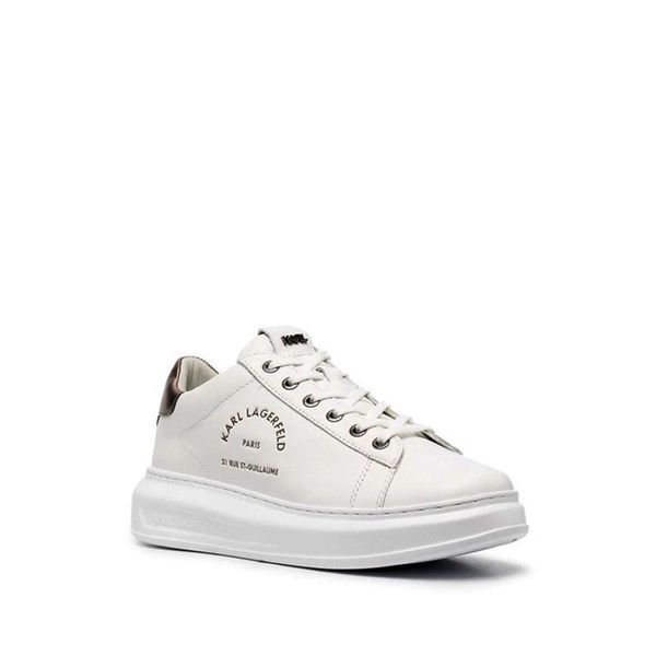 Embossed Logo Leather Sneakers