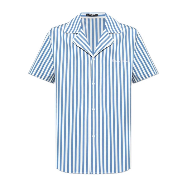 Balmain Short-Sleeved Striped Pyjama Shirt