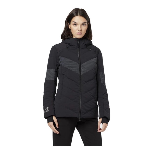 Black Race Ski Down Jacket