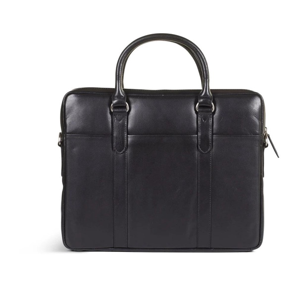 Black Leather Laptop Bag